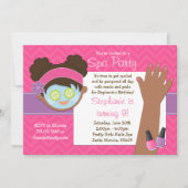 Spa Birthday Party Invitation Kaart (Voorkant)