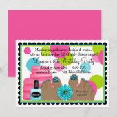 Spa Birthday party Invitations Kaart (Voorkant / Achterkant)