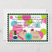 Spa Birthday party Invitations Kaart (Voorkant)