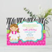 SPA Birthday Party Kaart (Staand voorkant)