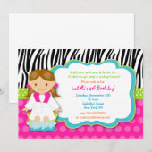 SPA Birthday Party Kaart (Voorkant / Achterkant)