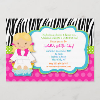 SPA Birthday Party Kaart