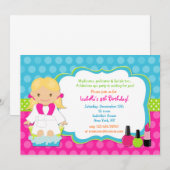 SPA Birthday Party Kaart (Voorkant / Achterkant)