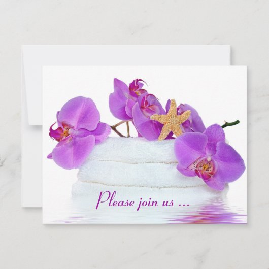 Spa Birthday Party Kaart (Voorkant)