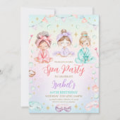Spa Birthday Party Kaart (Voorkant)