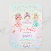 Spa Birthday Party Kaart (Voorkant / Achterkant)