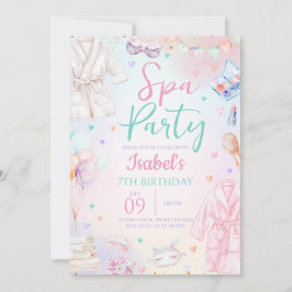 Spa Birthday Party Kaart