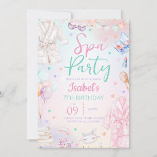 Spa Birthday Party Kaart