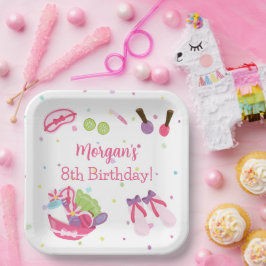 Spa Birthday Party Papieren Bordje