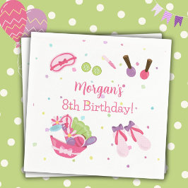 Spa Birthday Party Servet