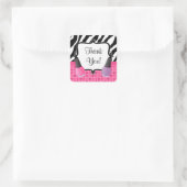Spa Birthday Party Sticker Zebra Stripe (Tas)
