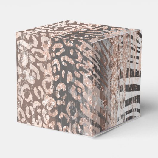 Spa Birthday Safari Glitter Bedankdoosjes (Achterkant)