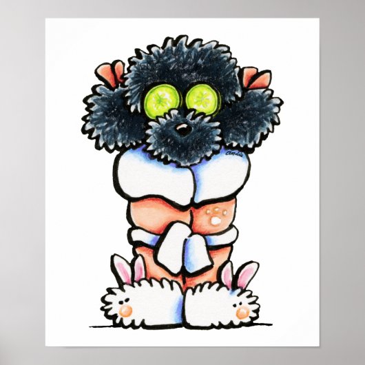 Spa Black Poodle Poster (Voorkant)