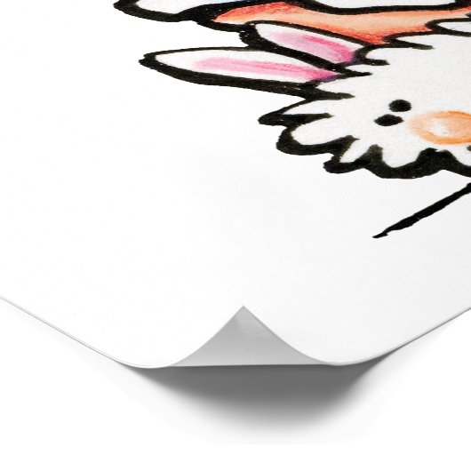 Spa Black Poodle Poster (Hoek)