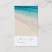 Spa Blue Beach Zee Travel Gold Stijlvol Visitekaartje (Voorkant)