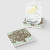 Spa-boom IV Stenen Onderzetter (Zijkant)