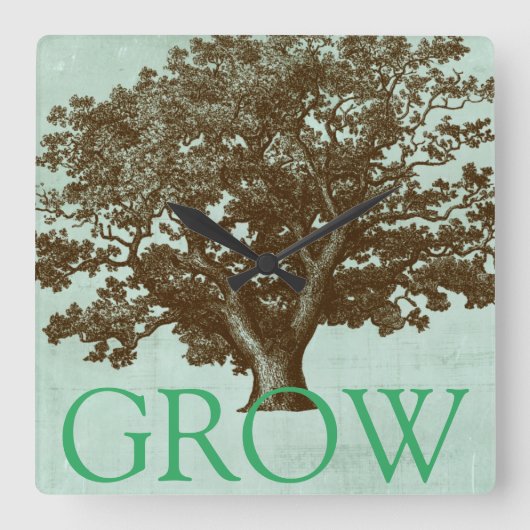 Spa-boom IV Vierkante Klok (Voorkant)