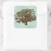 Spa-boom IV Vierkante Sticker (Tas)