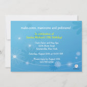 Spa Breeze Verjaardagsuitnodiging Kaart (Achterkant)