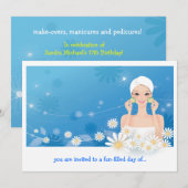 Spa Breeze Verjaardagsuitnodiging Kaart (Voorkant / Achterkant)