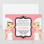 Spa Bridal Party Invitation Kaart (Voorkant / Achterkant)