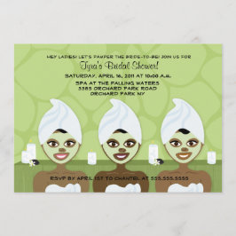 SPA BRIDAL SHOWER INVITATION - Green Kaart
