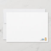 SPA BRIDAL SHOWER INVITATION Light Blue Kaart (Achterkant)