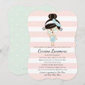 Spa Bridal Shower Invitations Asian Kaart (Voorkant / Achterkant)