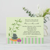 Spa Bridal Shower-uitnodiging Kaart (Staand voorkant)