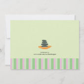 Spa Bridal Shower-uitnodiging Kaart (Achterkant)