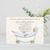 Spa Bride Vrijgezellenfeest nodigt uit Kaart (Staand voorkant)