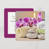 Spa Bruidsfeestje Kaart (Voorkant / Achterkant)