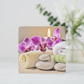 Spa Bruidsfeestje Kaart (Staand voorkant)