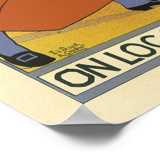 Spa Cafe -Frans Adverteren Poster (Hoek)