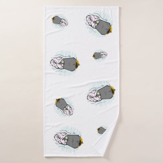 Spa Cat, Bath Towel Badhanddoek (Badhanddoek)