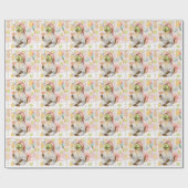 SPA Cat Birthday Party voor Siamese kattenliefhebb Cadeaupapier (Vlak)