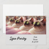 Spa Cat Party in spa behandeling Kaart (Voorkant / Achterkant)