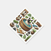 Spa Cat Thema behandeling voor Cat Lovers Servet (Hoek)