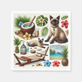 Spa Cat Thema behandeling voor Cat Lovers Servet