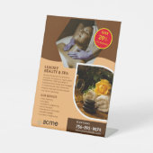 Spa Center Custom Reclamebord Met Voetstuk (Voorkant)