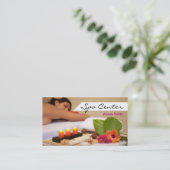 Spa Center & Massage Business card Visitekaartje (Staand voorkant)