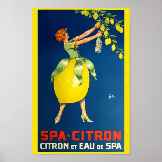 Spa Citron Poster (Voorkant)