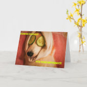 Spa Corgi Birthday-kaart Kaart (Gele Bloem)