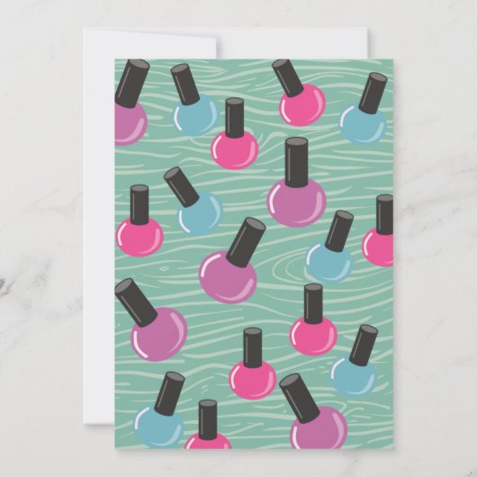 Spa-D-Ity Birthday Invitation Kaart (Achterkant)