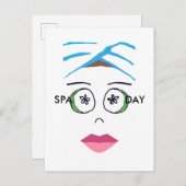 Spa Dag ansichtkaart Uitnodiging Briefkaart (Voorkant / Achterkant)