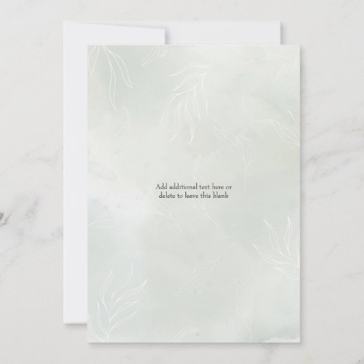 Spa Dag Bachelorette Party Kaart (Achterkant)