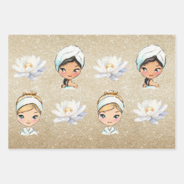 spa dag inpakken papier lakens inpakpapier vel