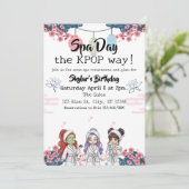 Spa-dag op z'n KPOP verjaardag Kaart (Staand voorkant)