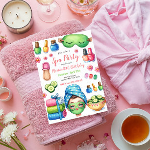 Spa Dag Party Verjaardagsfeest Kaart