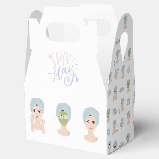 Spa Dag Thema - Party FavorBox Bedankdoosjes (Geopend)